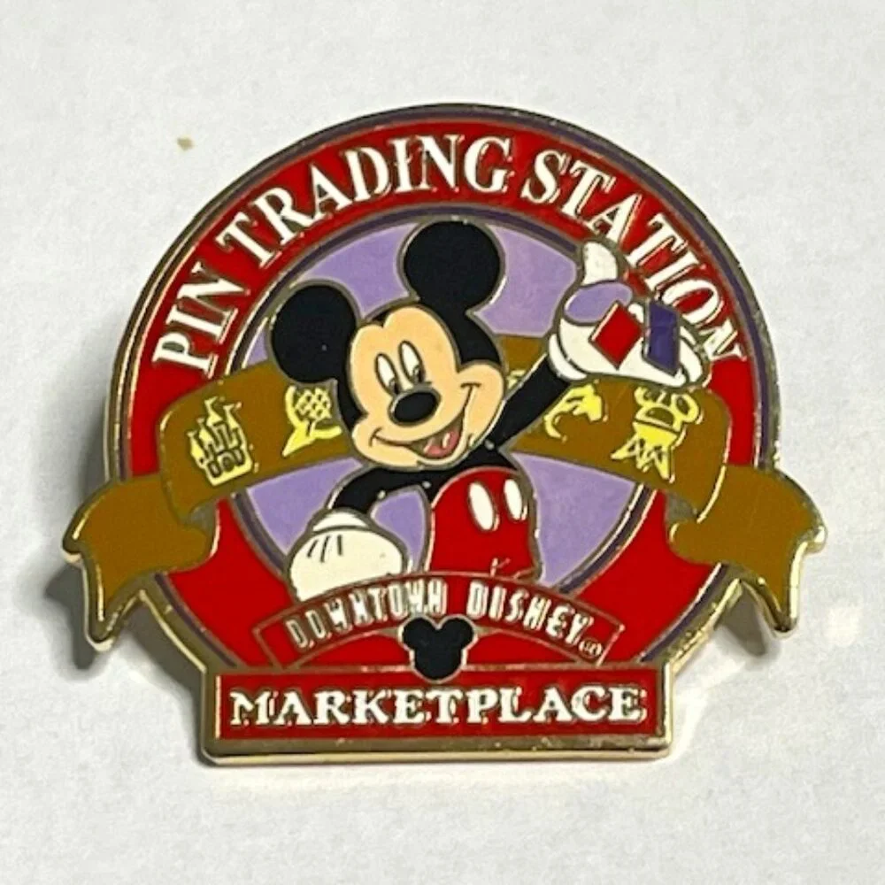 Mickey at Downtown Disney Marketplace Trading Pins Lapel Hat Vest Pin 1.5